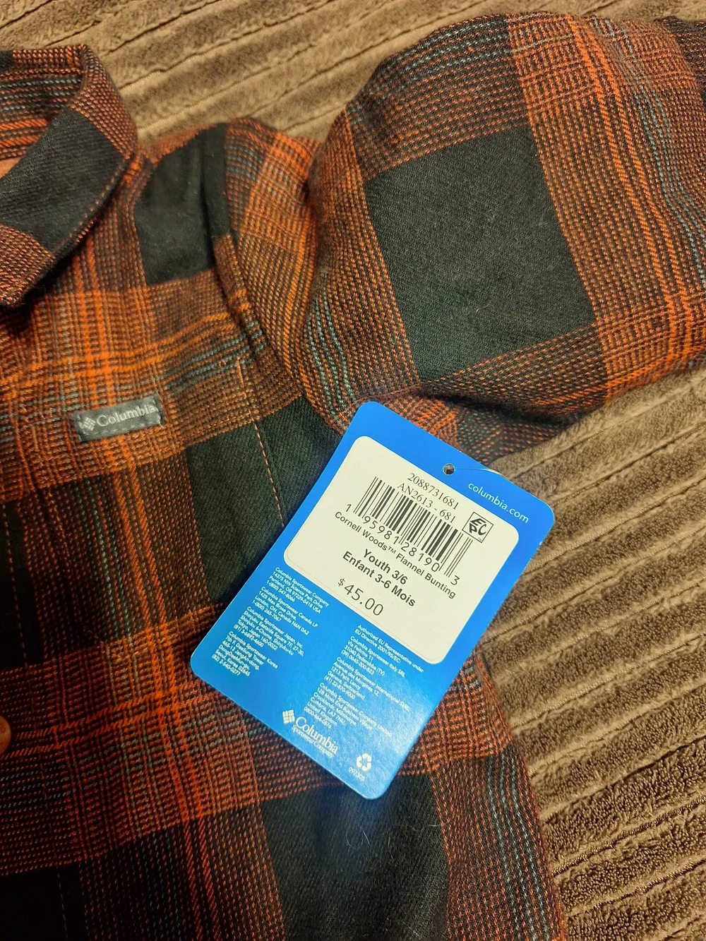 Columbia warm plaid